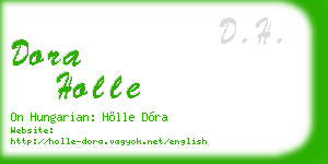 dora holle business card